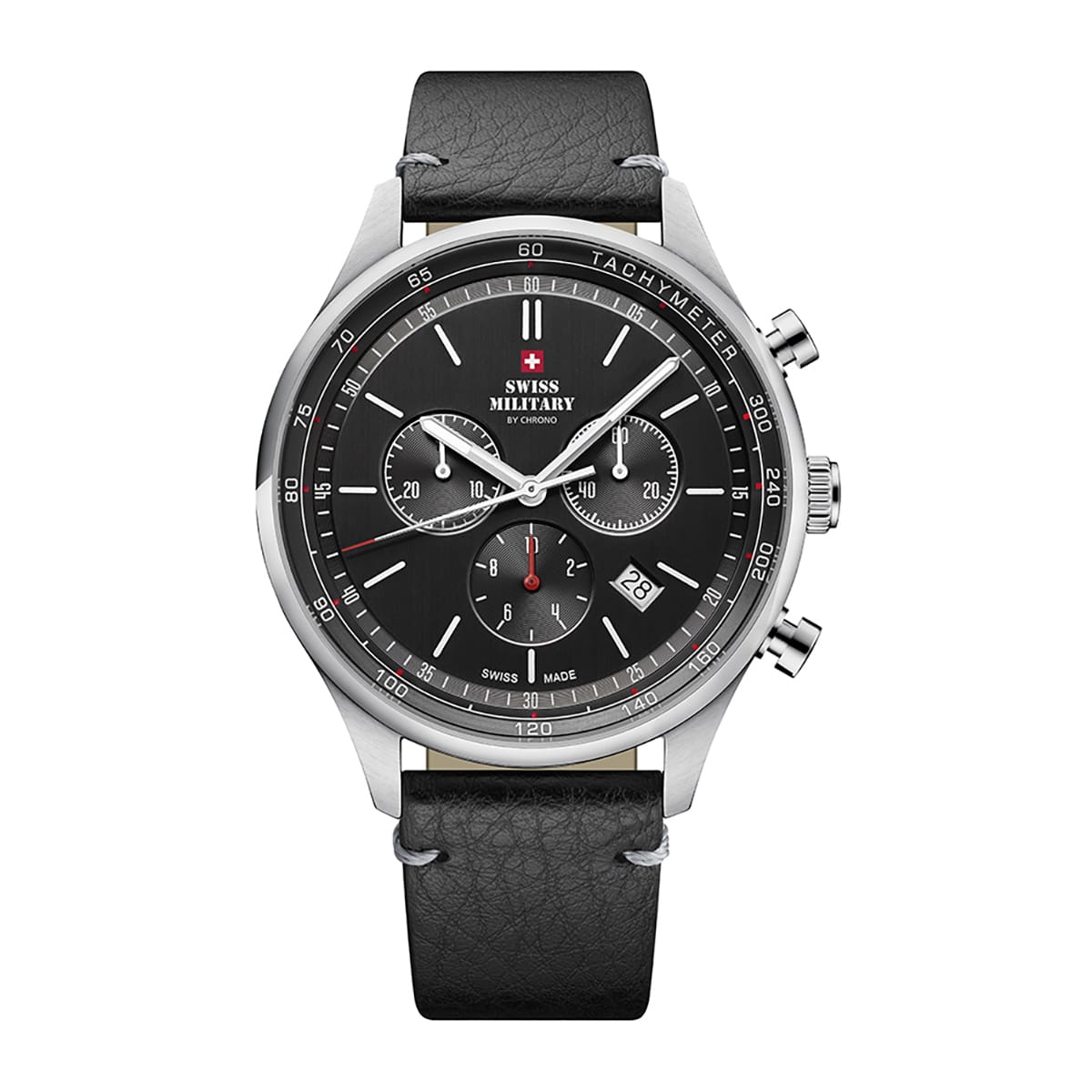 MONTRE SWISS MILITARY HOMME CHRONO CUIR